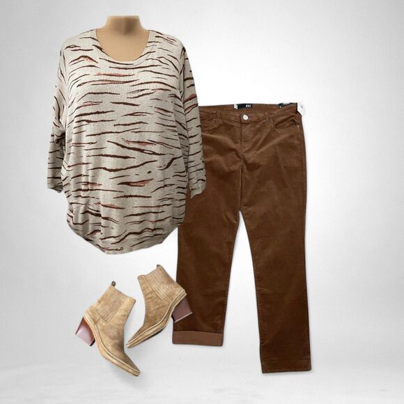 DEMOCRACY Animal Print Cinch Sweater Size 3X NWT! - Picture 10 of 10